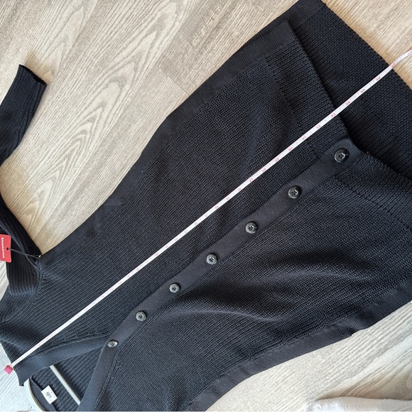 NWT CAbi Black Cotton Button Up Duster Cardigan Small - Picture 12 of 13